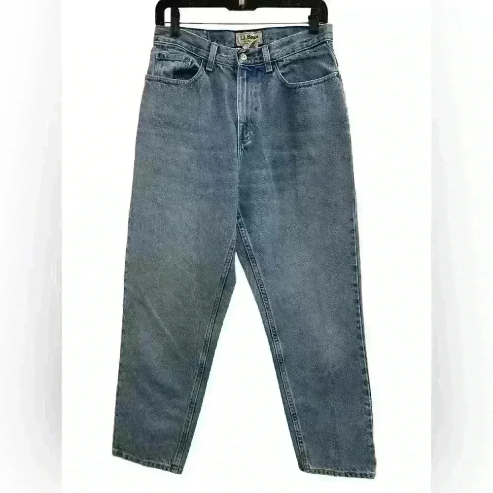LL Bean Vintage Natural Fit Denim Jeans High women’s Sz 10P